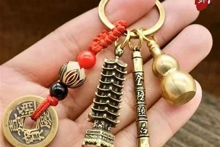 开光文昌塔文昌笔钥匙扣