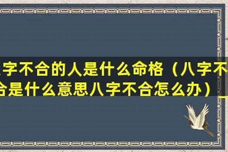 测八字不合怎么办？