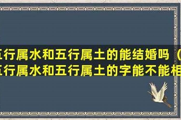 属水和属水的合婚吗？
