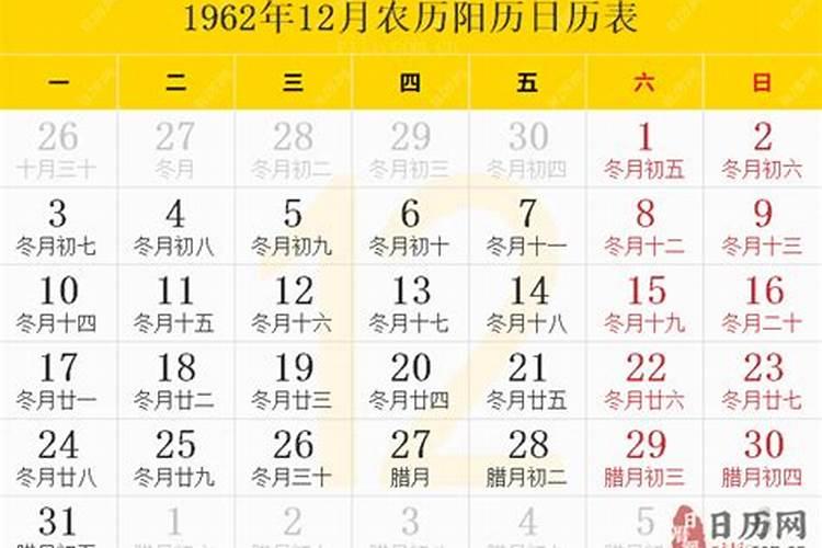 1962年农历9月17今年的运势