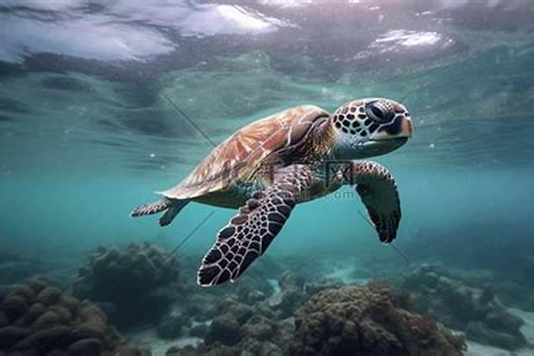 梦到好多海龟在海里？