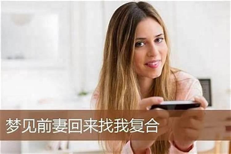 梦见前妻回来找我要钱