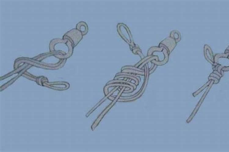 钓鱼钩线合八字环怎么连接？