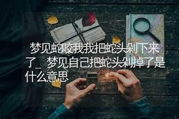 梦见蛇咬我我把蛇杀掉了好不好？