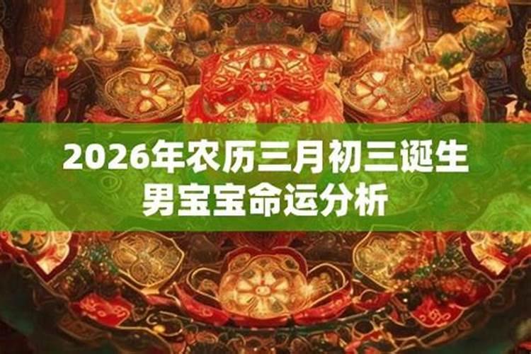 2026年农历三月出生的宝宝运程