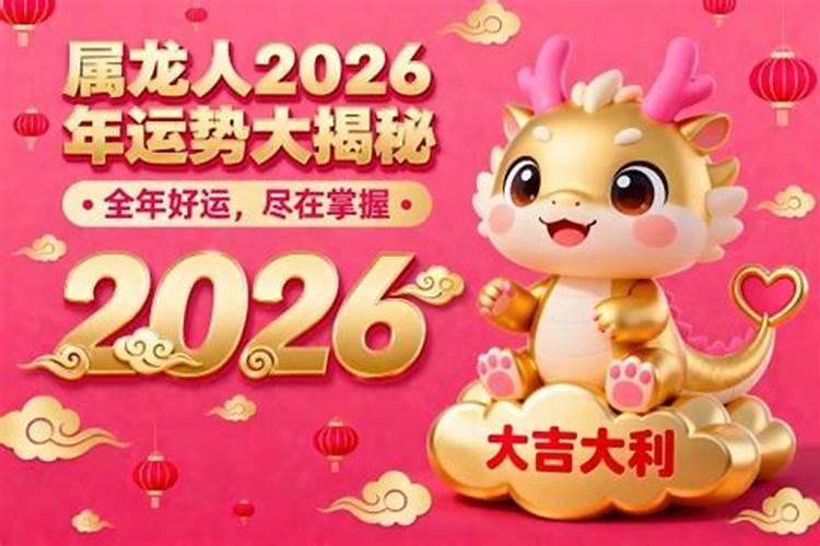 属龙2026运程与什么相冲？