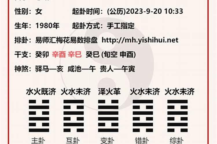 梅花易数断婚姻
