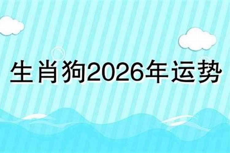 10月属狗2026年运势