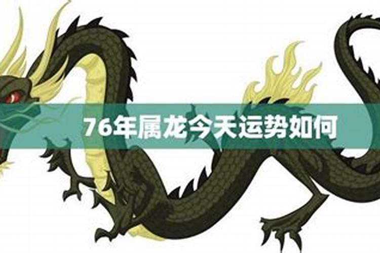 76年出生的龙运势如何？