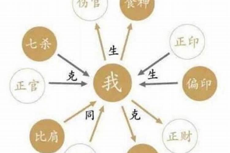 女命八字中的十神解释