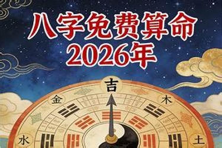 八字算命运势2026