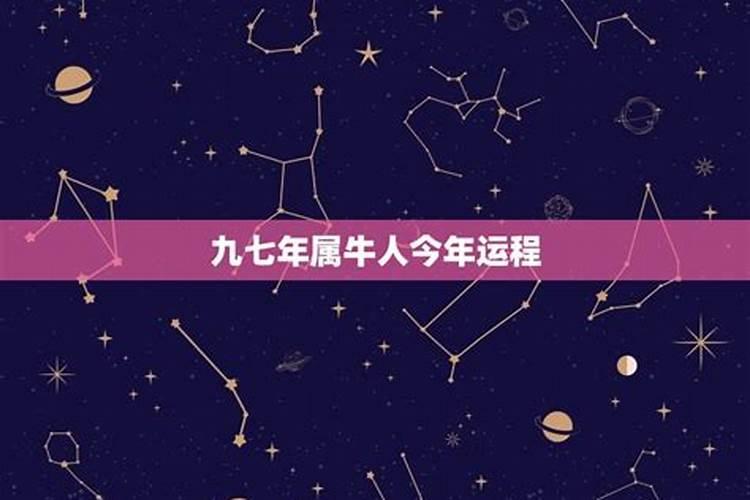 九七年属什么生肖农历运势？