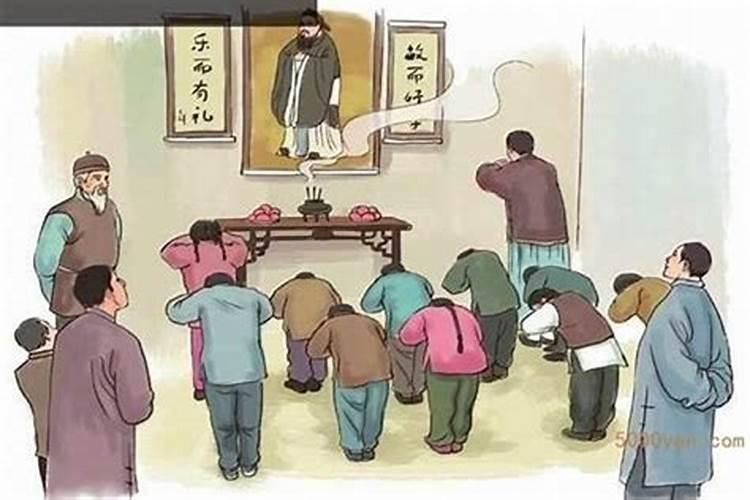 冬至拜师祭孔