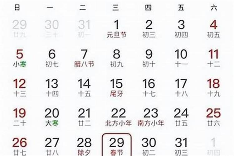 阴历正月初二是阳历的几号？