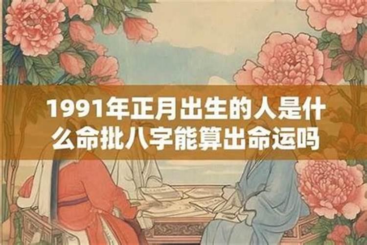 90年正月出生的运程