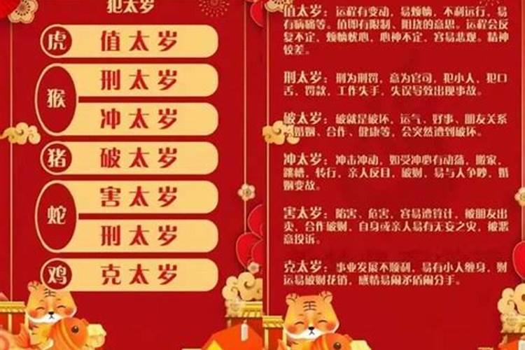虎年如何避免犯太岁？