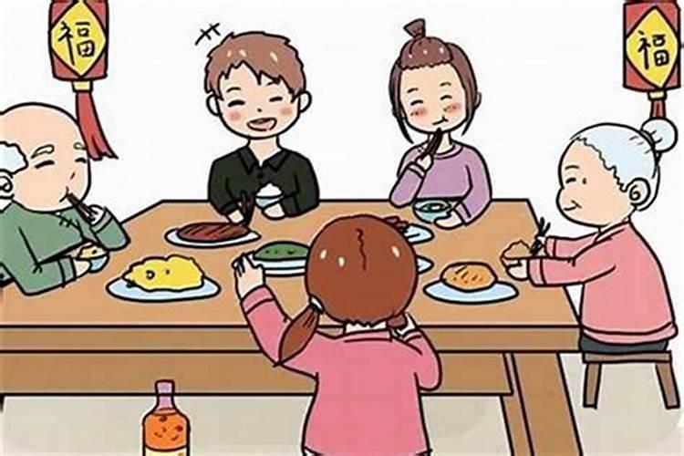 梦见老公一家人吃饭我没吃