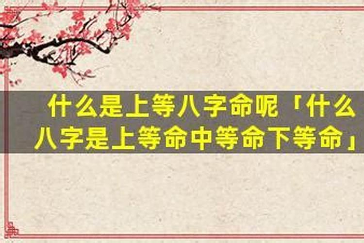 男命八字上等婚姻有哪些？