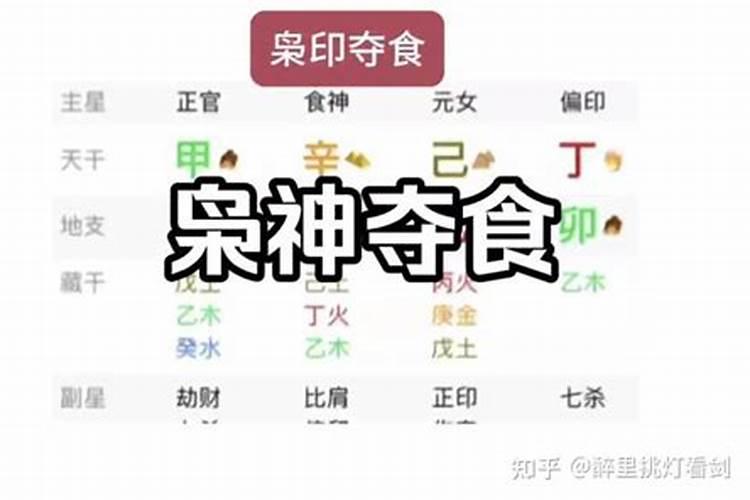 流年枭神夺食会怎样？