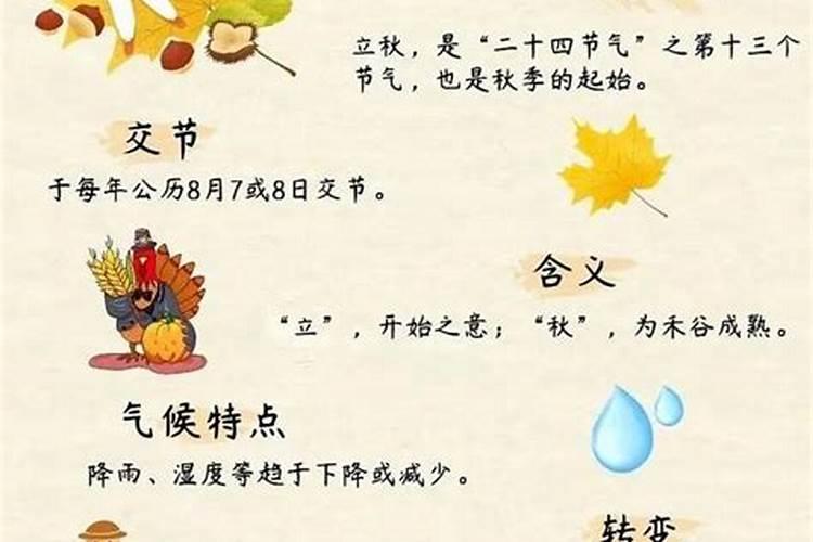 农历是什么时候立秋？