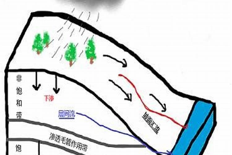 梦到坡上流下来洪水