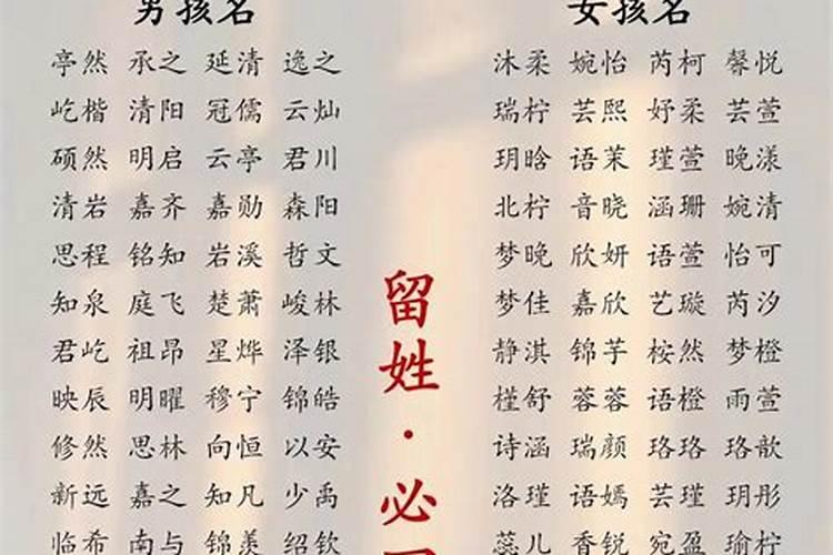 清明节出生的宝宝名字大全