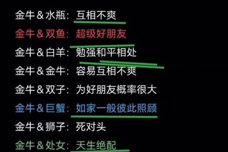 金牛座女生和什么座男生最配？