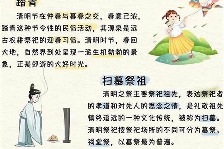 关于清明节的风俗