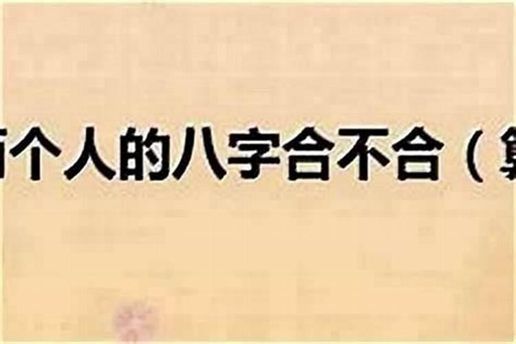 怎么看自己八字合不合？