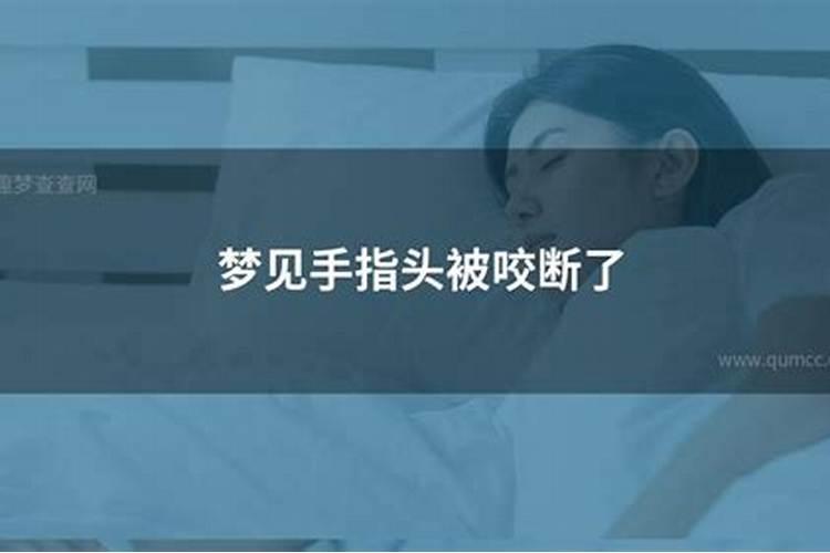 梦到有人咬我手好不好？
