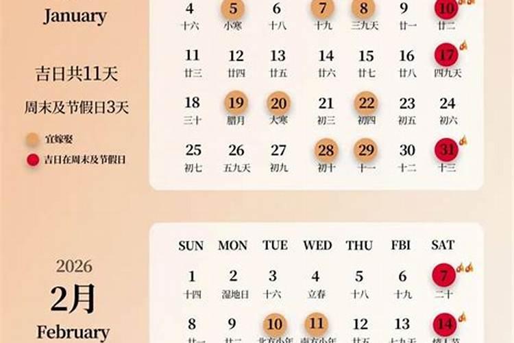 今年本命年的结婚吉日是多少天？