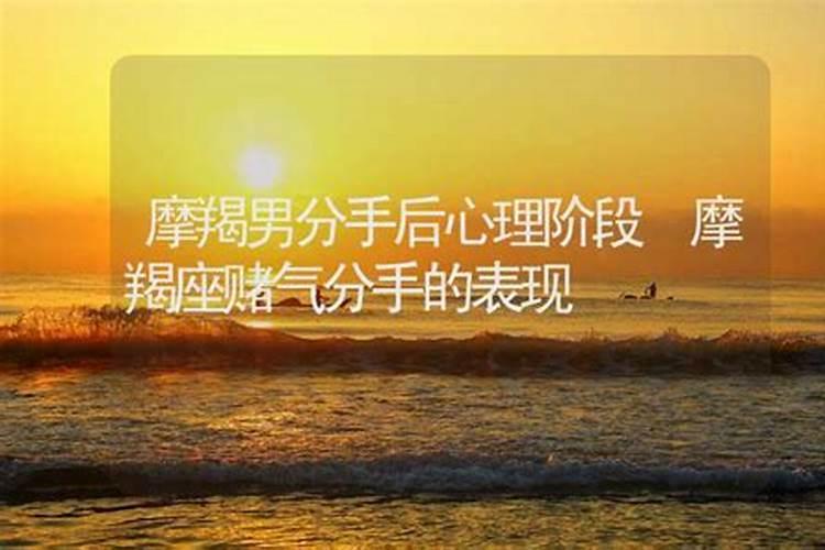 摩羯男提分手后