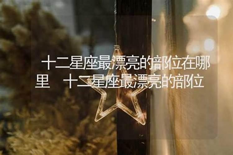 十二星座最美的部位在哪里