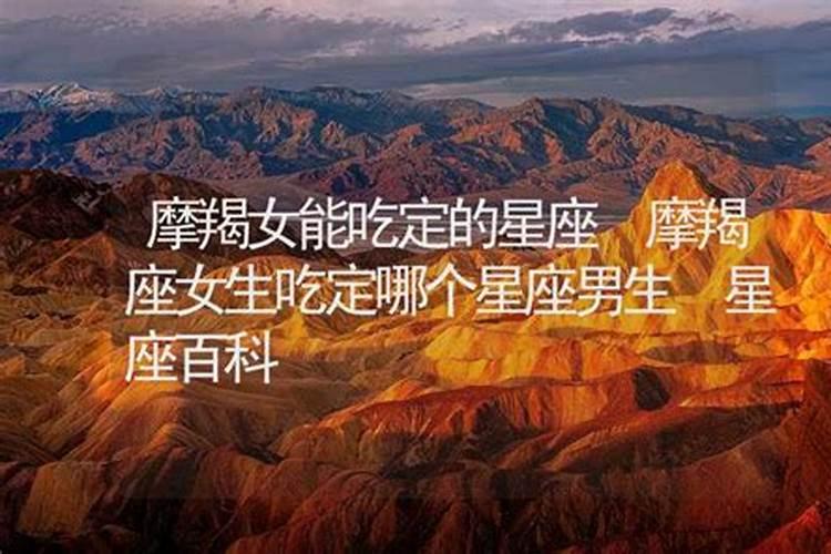 哪个星座女吃定摩羯男