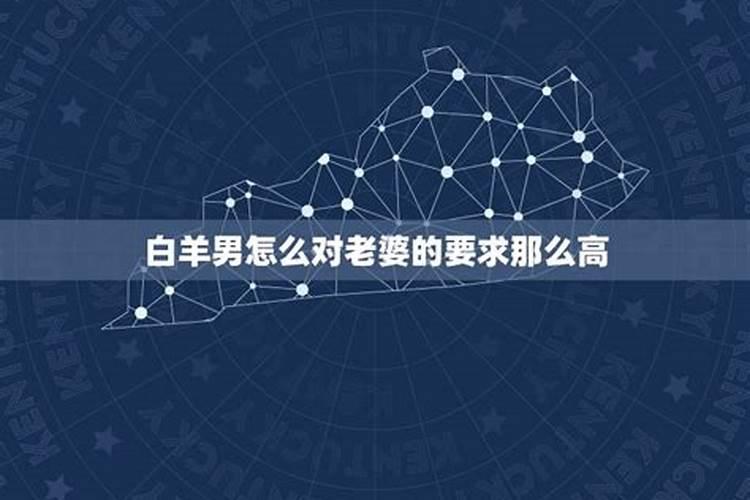 白羊男对老婆的要求