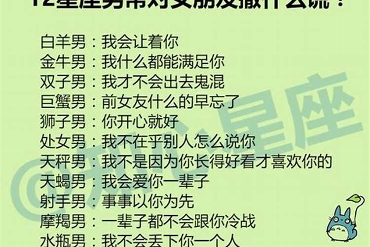 十二星座哪个星座男对女朋友最好