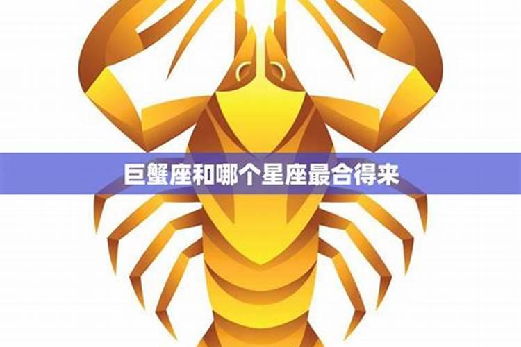 巨蟹和哪个星座最配