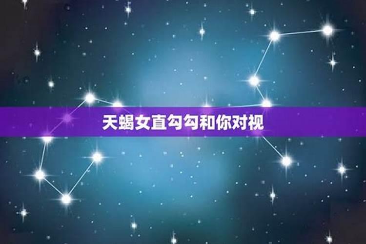 天蝎女会盯着喜欢的人看吗