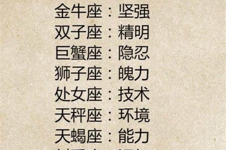 十二星座的守护之神是什么