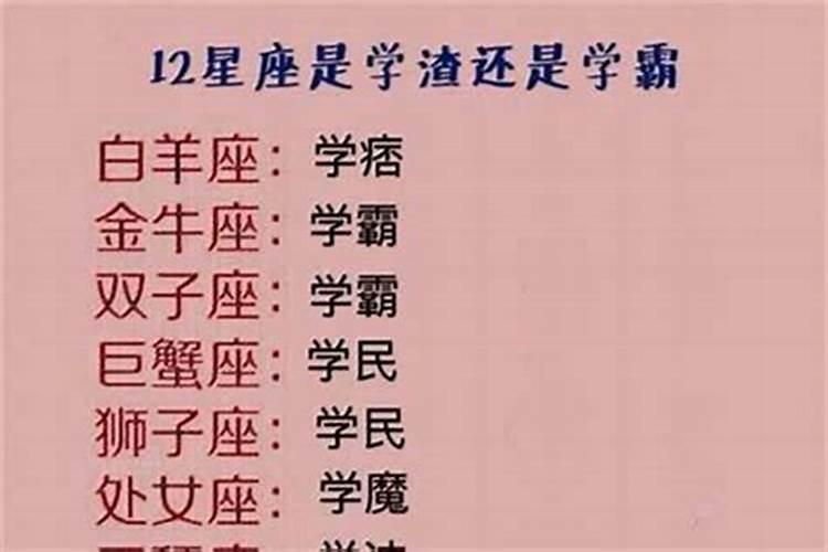 天蝎座是学霸还是学渣还是学生