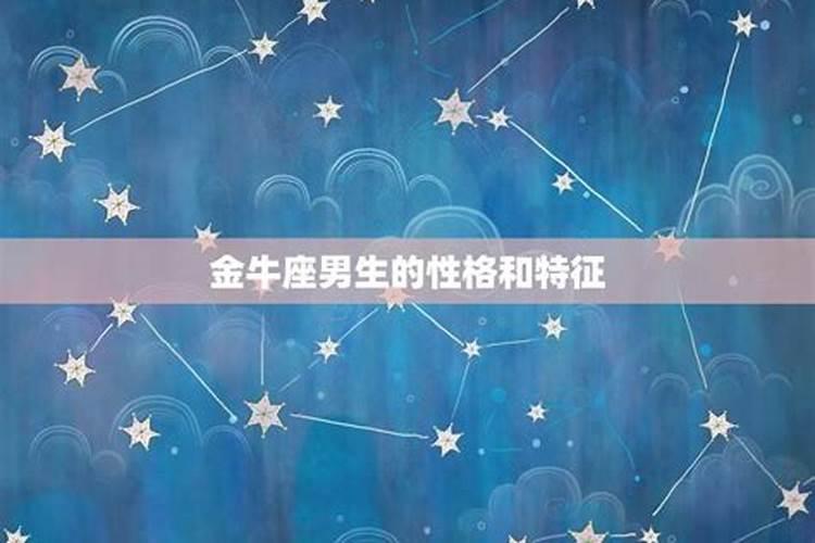 金牛座的男生性格解说