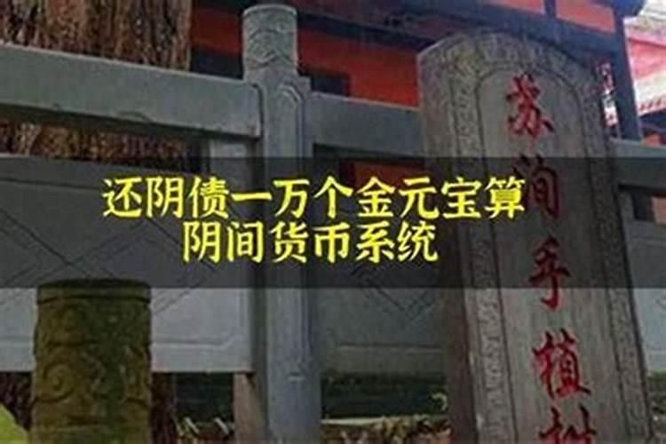 在哪买还阴债元宝？