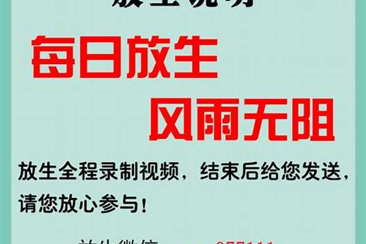 为刚过世的亲人放生回向
