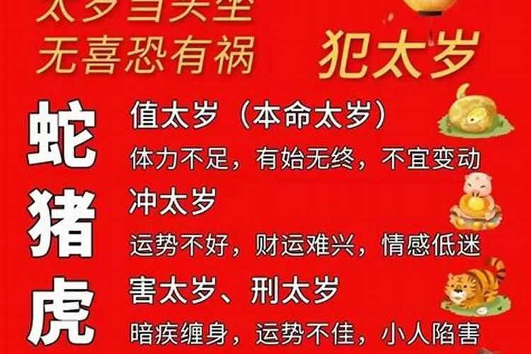 2025年犯太岁的四大生肖