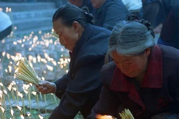 十一初一寒衣节去上坟