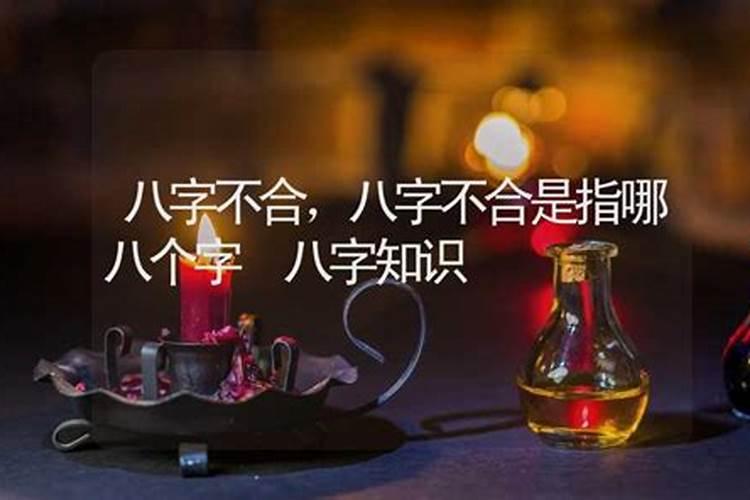 八字不合指哪八字？
