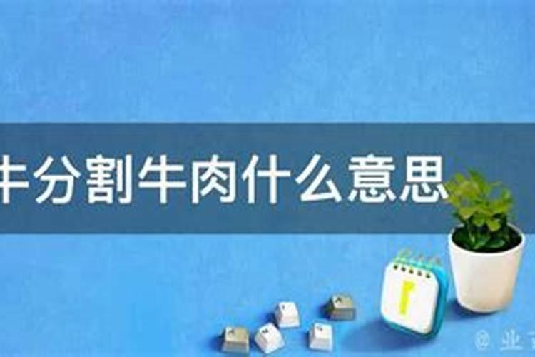 梦见杀牛分割牛肉什么意思呢？