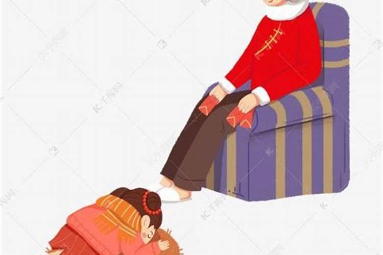 梦到给活着的奶奶磕头告别