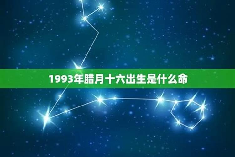 1993腊月是什么命？
