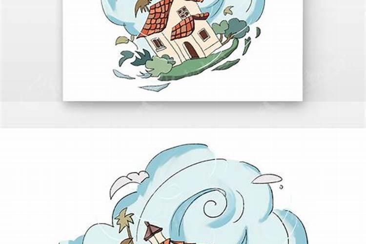 梦见龙卷风把房子刮倒了